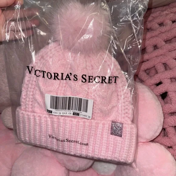 Victoria's Secret Soft Pink Kids Hat